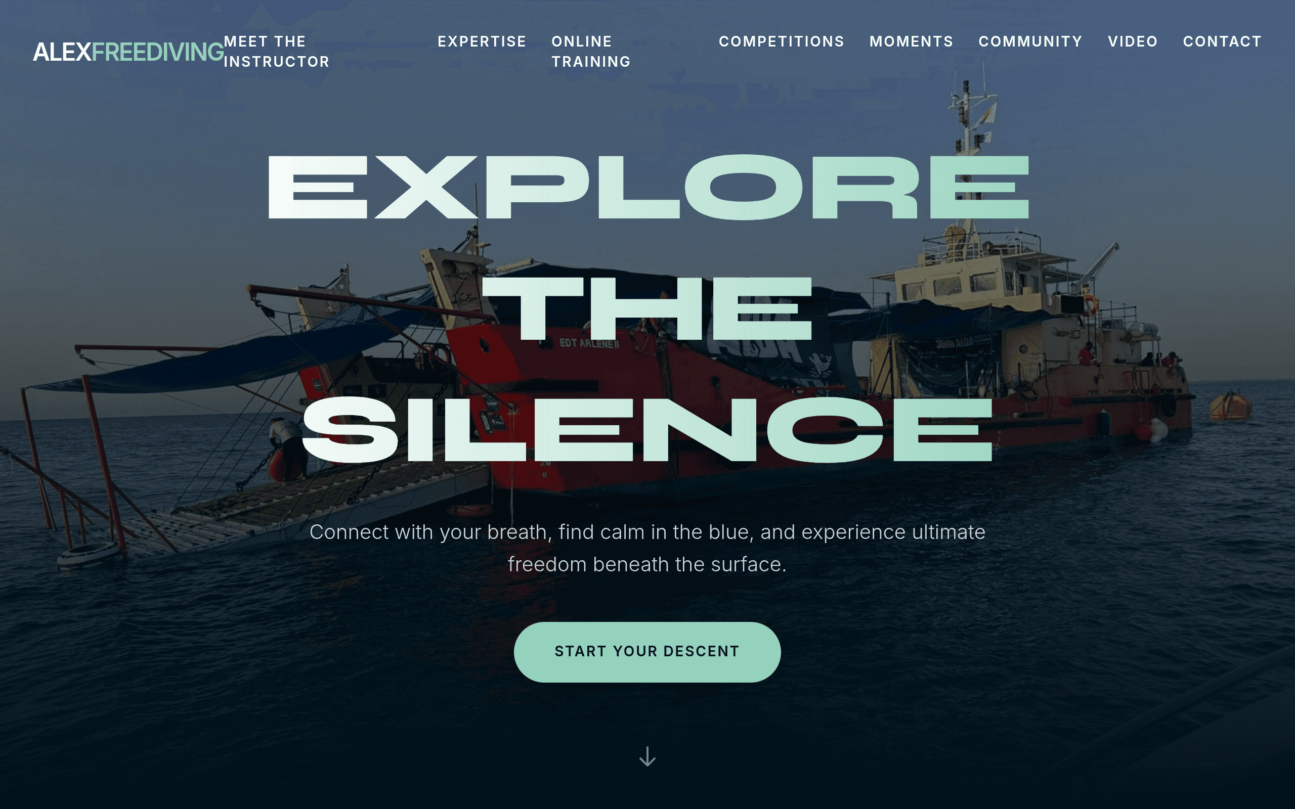 Screenshot of Alex Freediving