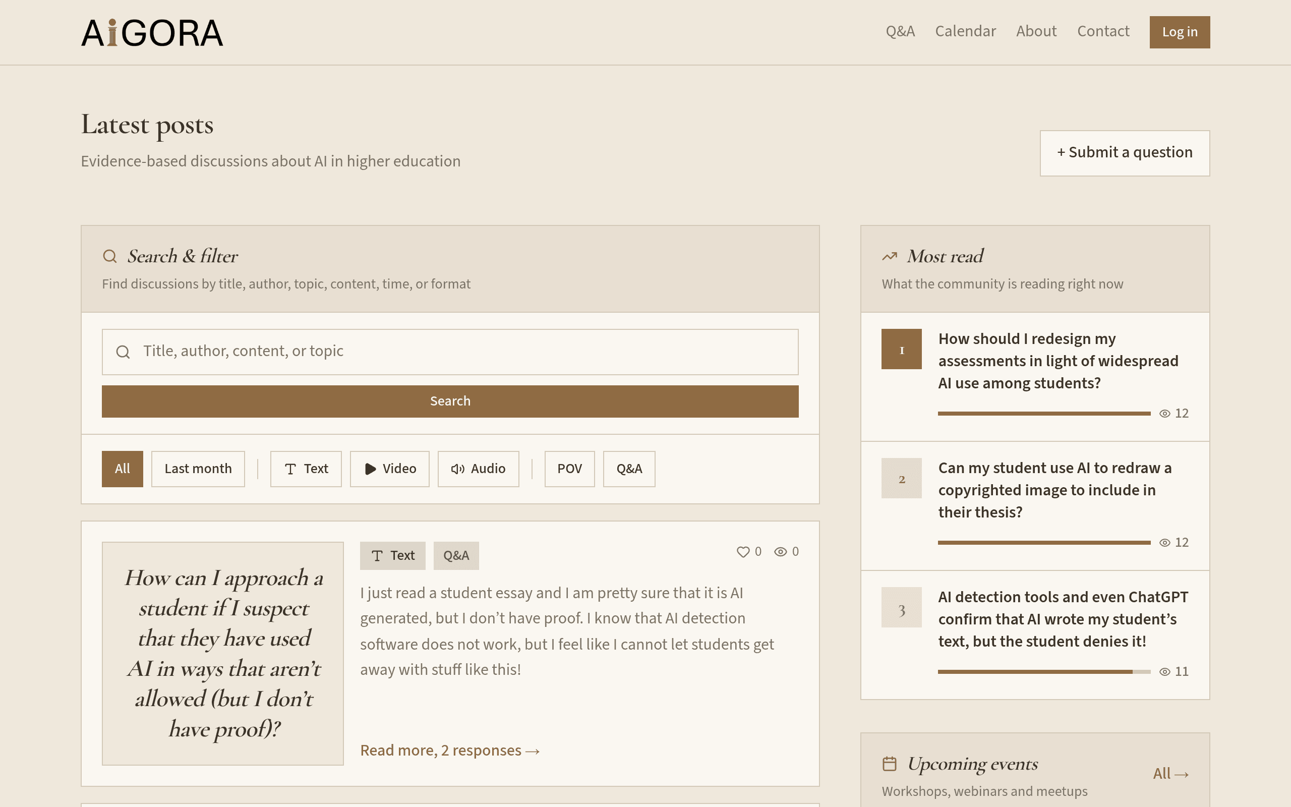 Screenshot of Aigora