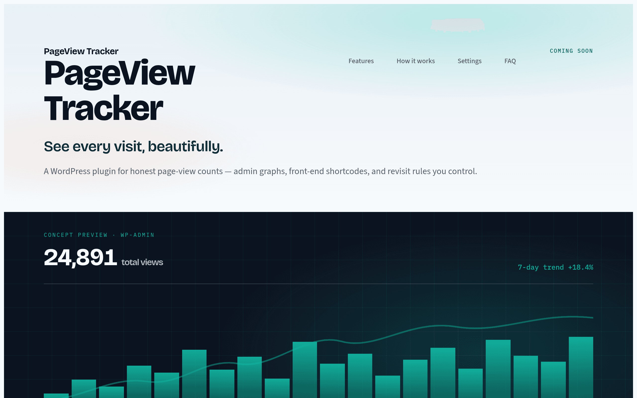 Screenshot of PageView Tracker